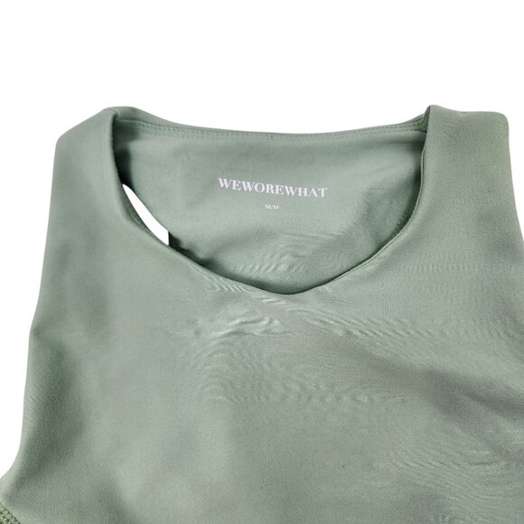 WeWoreWhat by Revolve Medium Support Olive Green Sports Bra M Polyester Elastane - Picture 6 of 7